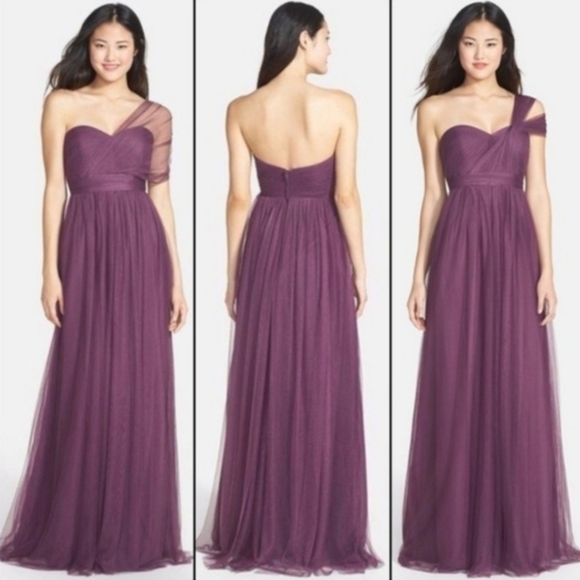 Jenny Yoo Annabelle Dress (Raisin) - Picture 1 of 6